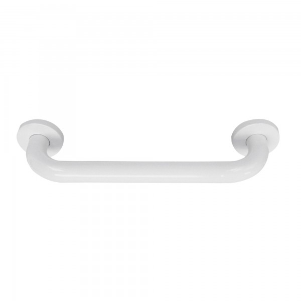 Agarradero baño blanco inox 19x228 mm.