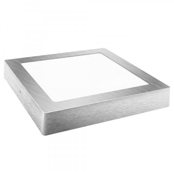 Downlight led superf.cuadr.plata 18w.neu