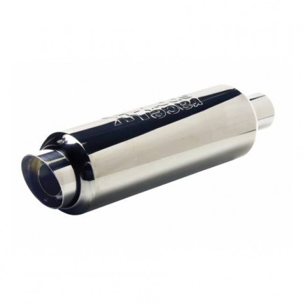 Tubo escape race sport universal acero inoxidable ovalado pan8000