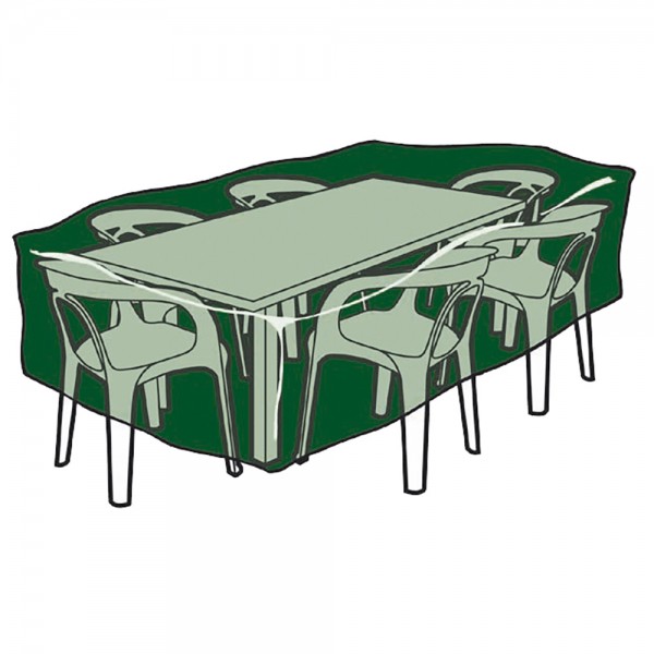 Funda de protección, cubre mesa y sillas, 205 x 325 x 90 cm, 240 g/m²