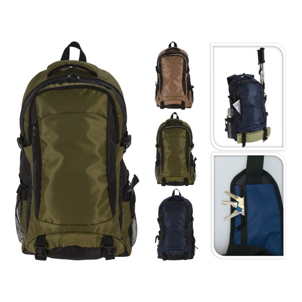 Mochila plegable 4o l colores surtidos