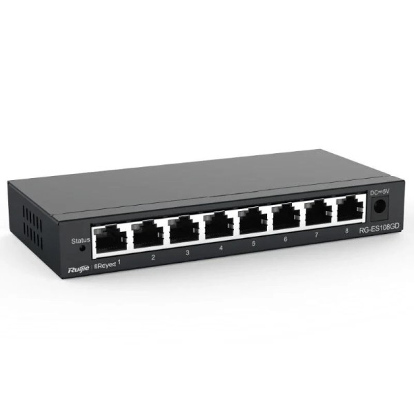 Reyee rg-es08g-l switch 8xgb rj45 plastic