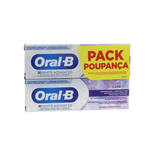 Oral-B 3dwhite Luxe Perfeccion 2 Envases 75 ml